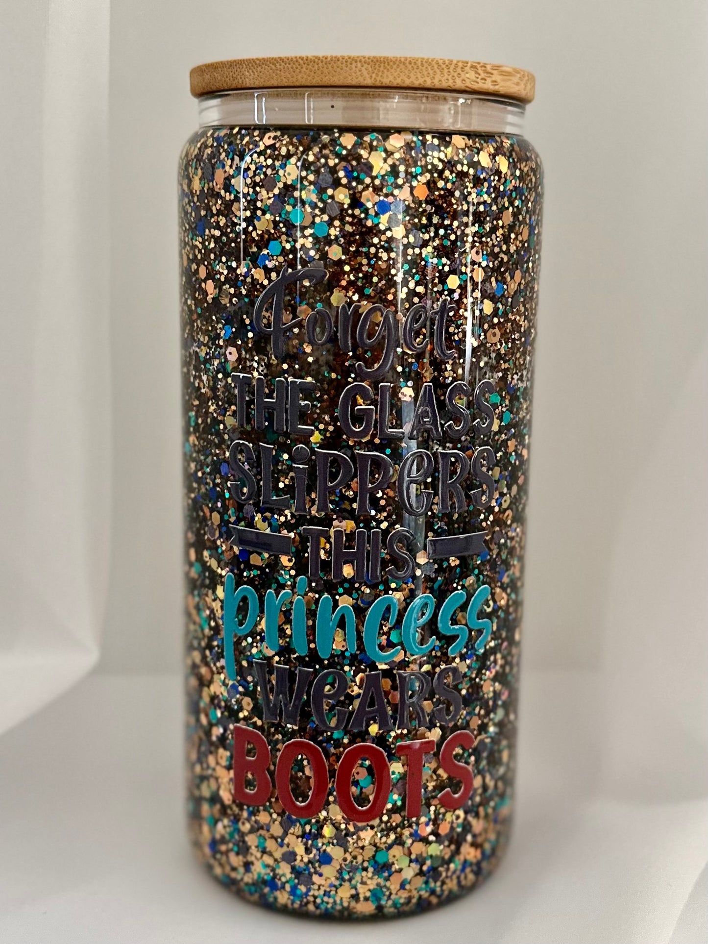 This Princess Wears Boots Snow Globe Tumbler