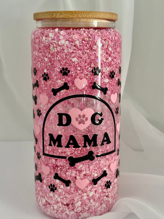 Dog Mama Snow Globe Tumbler