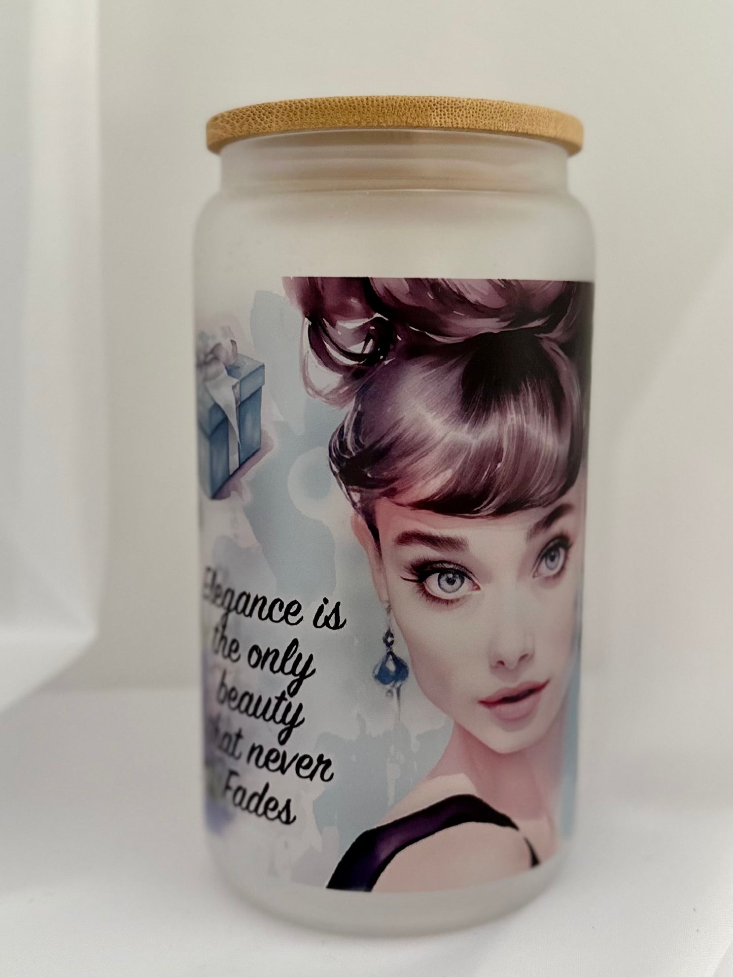 Audrey Affirmations Frosted Glass Tumbler