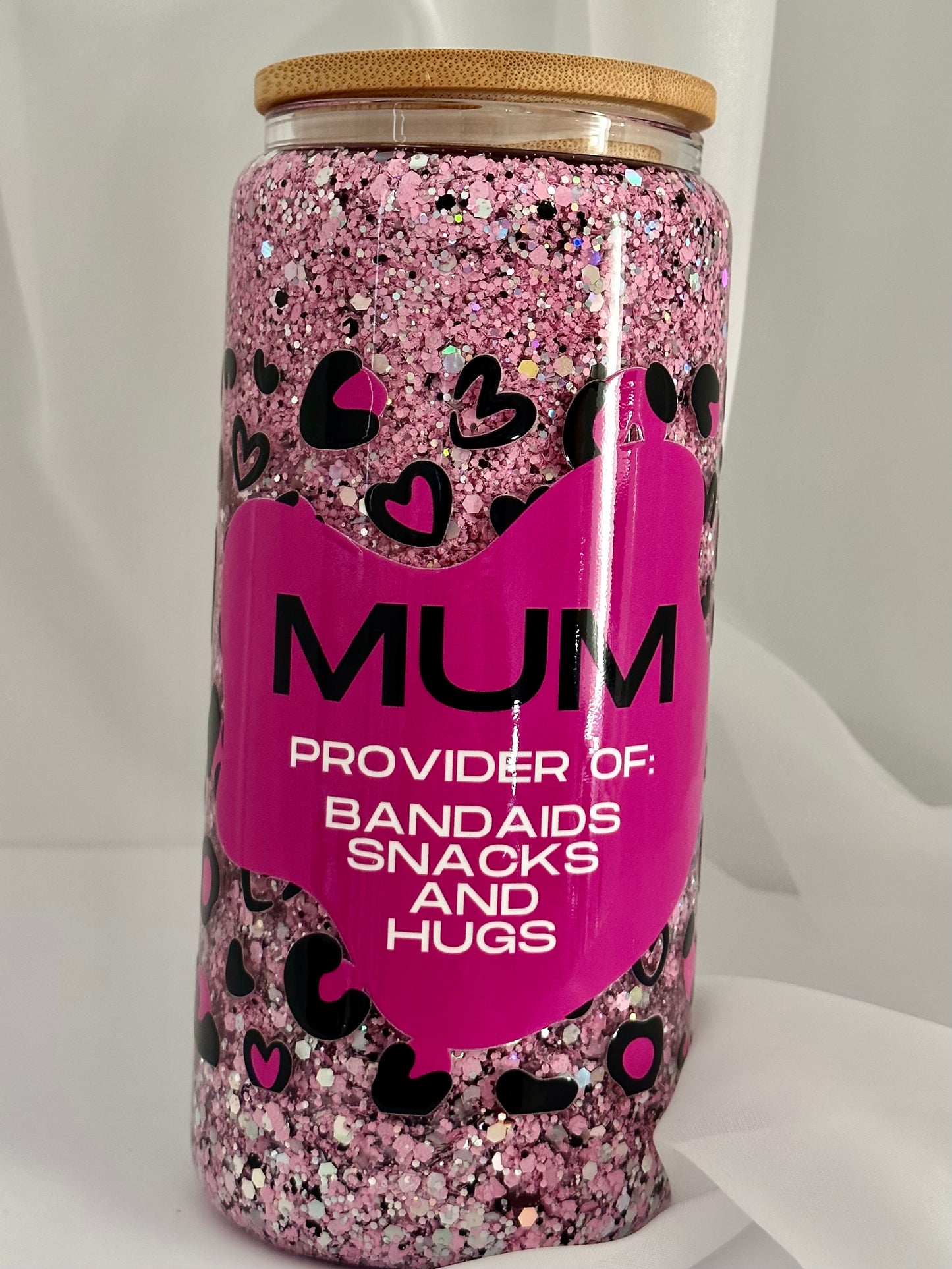 Mum, Bandaid Giver Snow Globe Tumbler