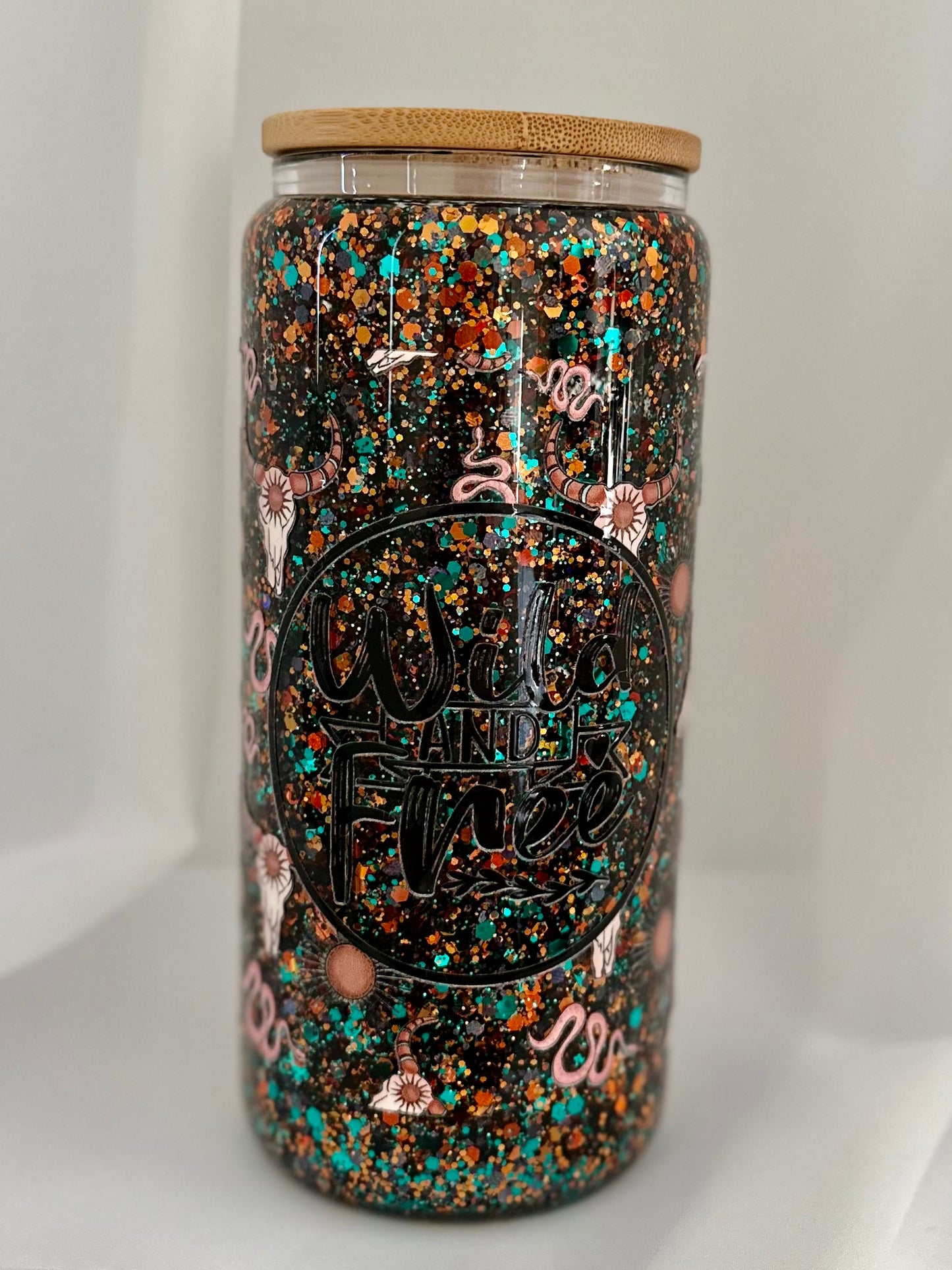 Wild and Free Snow Globe Tumbler