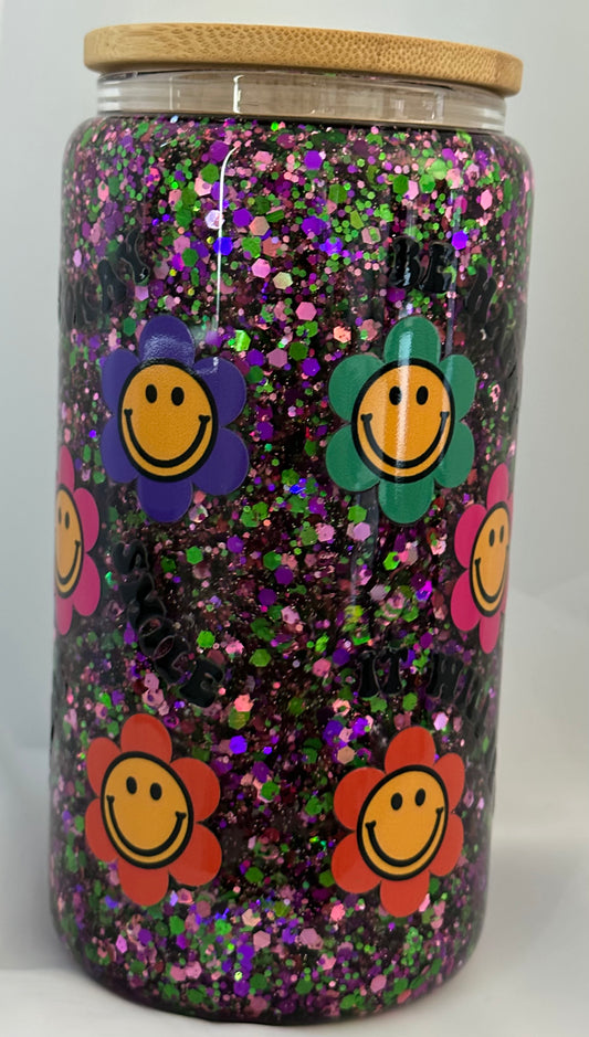 Smiling Daisies Snow Globe Tumbler