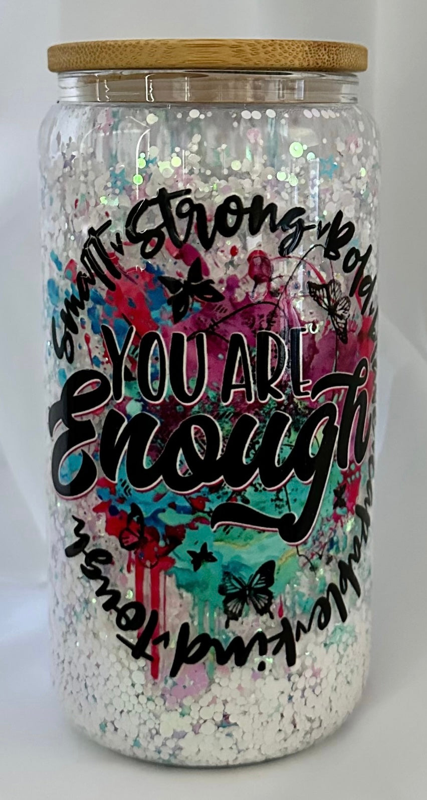 You Are Enough Snow Globe Tumbler