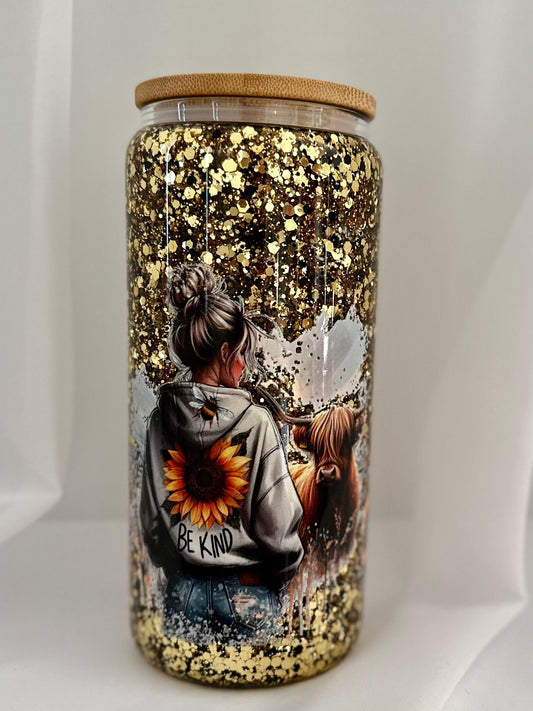 Kind Cowgirl Snow Globe Tumbler